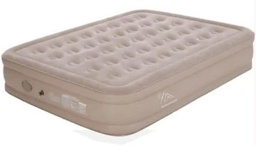 190x99x40cm Double Portable Mountain Air Mattress with Built-in Pump Double Height Inflatable Mattress -Multicolor