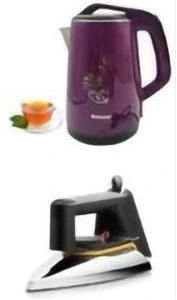 Bundle Of Flat Iron & Marado 2.5L Percolater- Multicolour