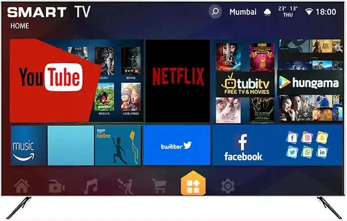 Black Ark 40 Inch Smart TV, Full HD, Android, Frameless With VGA Input Plus Bluetooth, Youtube, Netflix, Prime Video, USB, HDMI, Inbuilt Free To Air Decoder, P40S10 - Black