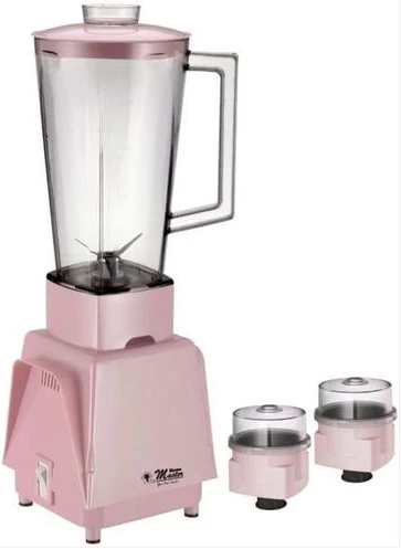 Electro Master EM-BL-1071 1.0L Jar Blender & 2 Grinders - Pink