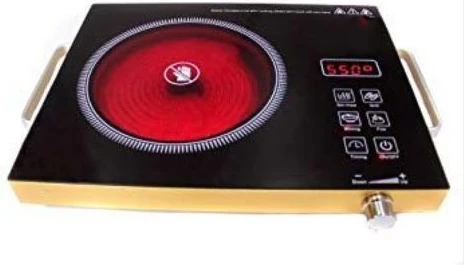 Hoffmans Electric Infrared Cooker Stove Hot Plate Portable Single Burner, Black