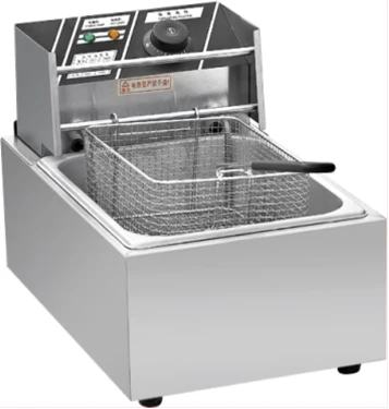 ADH 1-Tank 1-Basker Electric Deep Fryer HEF-88 - Silver