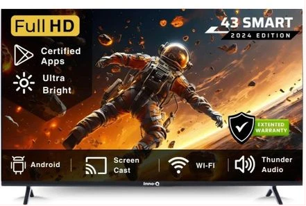 Mora 43 Inch Smart VIDAA TV Full HD Free To Air Decoder, YouTube, Netflix, Prime Video, Chromecast Built-in, HDMI, USB - Black 3 Years Warranty