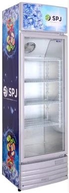 SPJ 300-Litres Single Display Cooler; Vertical Display Chiller, Single Door Showcase Display Refrigerator