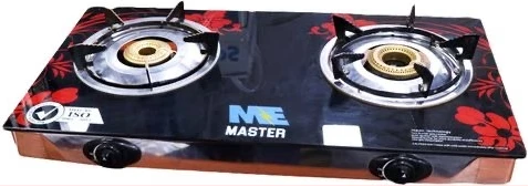 Master ME2GB- Gas Stove 2 Burners - Red, Black