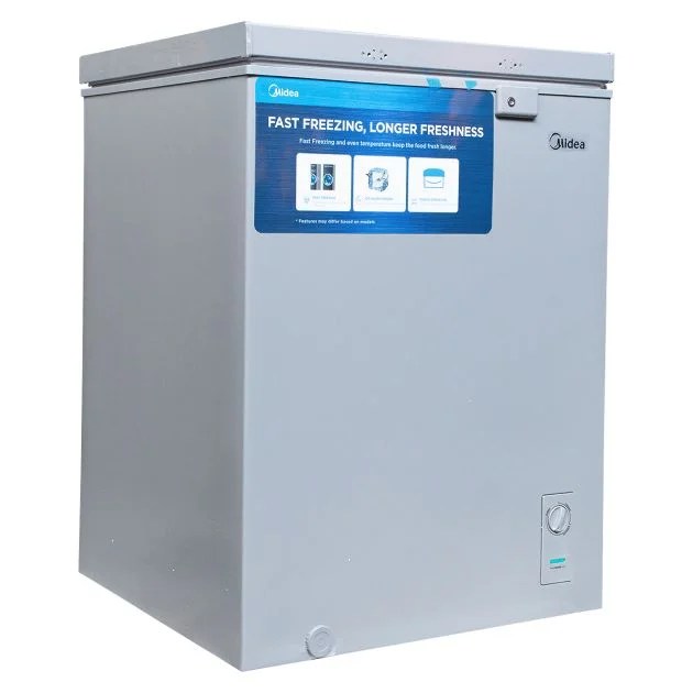Midea 207 Litres (Net 142 Litre) Chest Freezer MDRC207FZG43NGG - Grey