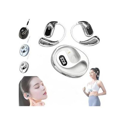 Open XG99 Headphones, 2025 New Wireless Bluetooth Hanging Earbuds, BT 5.0 Waterproof, Open Earbuds