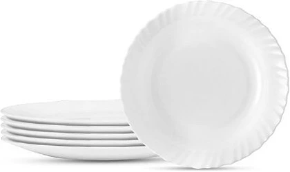 Luminarc 6 Pieces Of Plain Self Design Dinner Plates - White