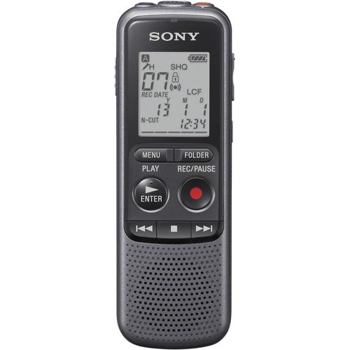 Sony ICD-PX240 4GB Mono Digital Voice Recorder With Built-In Stereo Microphone -Black