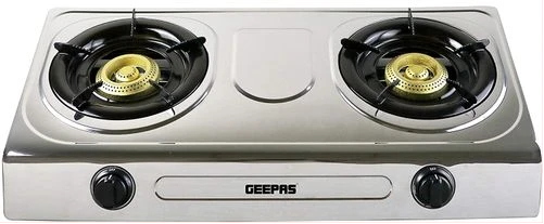 Geepas GK5605 Stainless Steel Gas Cooker - Silver