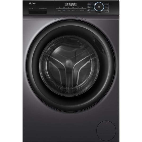 Haier 9KG Front Loader, Fully Automatic Washing Machine, HW90BP12929S6, Inverter Motor, 1200rpm - Grey
