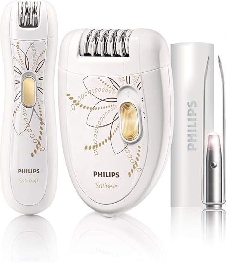Philips Hair Removal Clipper Set HP6540/00, Precision Epilator For Sensitive Areas, Quality Tweezers To Personalize Your Eyebrows