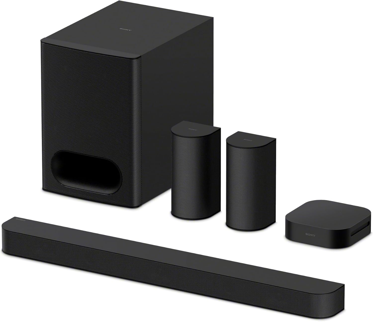Sony BRAVIA Theater System 6 HTS60, 1000W, 5.1ch Home Theater System Sound bar with subwoofer and Rear Speakers, Surround Sound by Dolby Atmos/DTS:X Compatible HT-S60