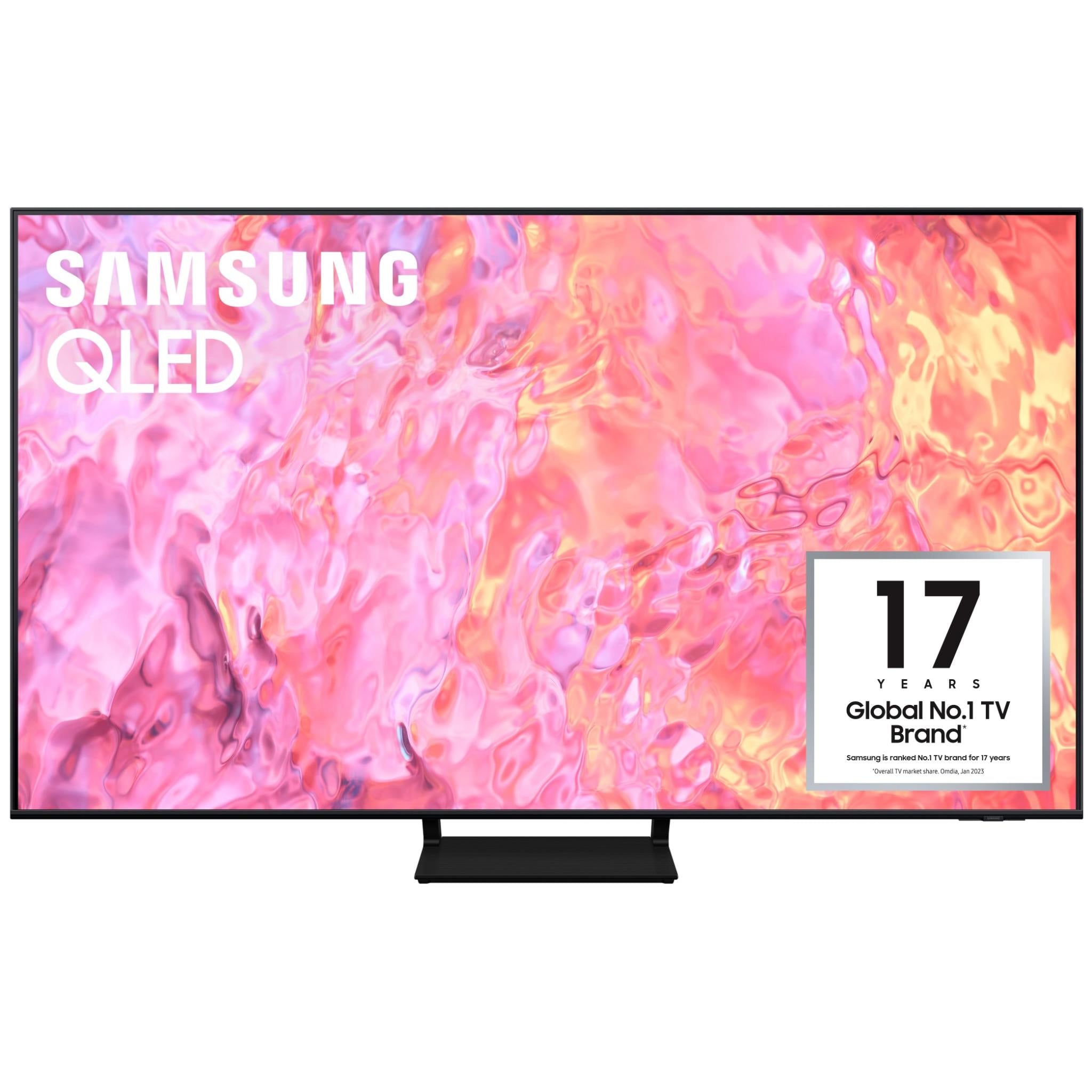Samsung 55 - Inch QLED UHD 4K Smart TV QA55Q60C, Quantum HDR, Dual LED, Object Tracking Sound Lite, Q-Symphony, Motion Xcelerator, Gaming Hub, Smart TV with Alexa Built-in