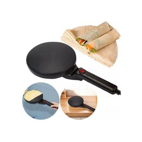 3 Steps Non-stick Electric Chapati Pancake Crepe Maker Crepe Pan Portable Crepe Maker Nonstick Crepe Maker for Crepes, Pancakes, Tortillas, Kitchen Cooking Spring Cakes, Spring Rolls Making
