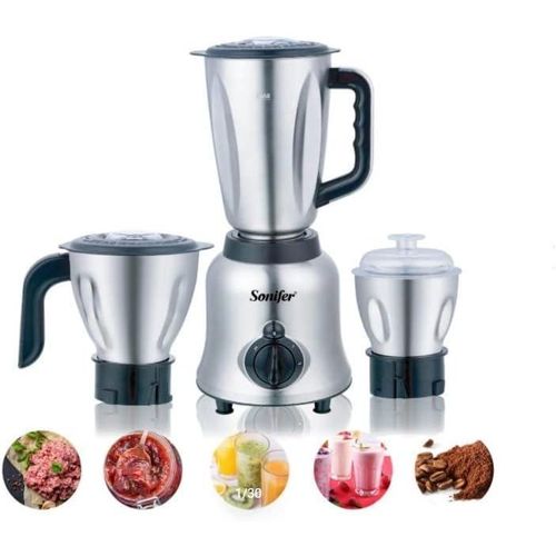 1.4L SF-8062 High Quality Home Use 220V AC Motor Electric Table Stainless Steel 3 in 1 Grinder Mincer Blender Set,400W