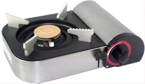 Mini Cassette Grill Portable Gas Burner Cooker Stove For Outdoor - Silver.