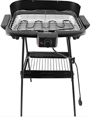 Geepas 2000W Electric Barbecue Grill, Auto Thermostat Control w/ Overheat Protection, Space Saving, Waterproof, GBG5480