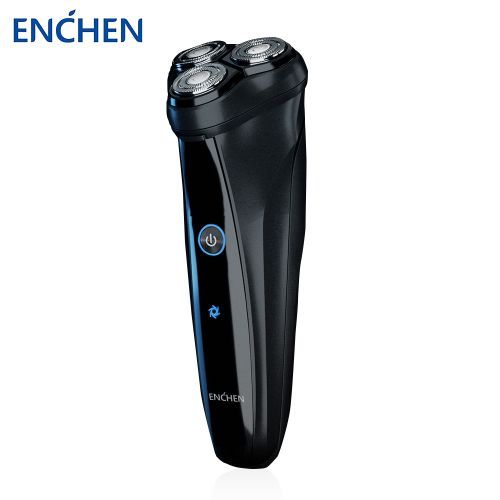 Enchen Men Electric Warrior 3D Triple Floating Shaver Black Stones3 Waterproof - Black