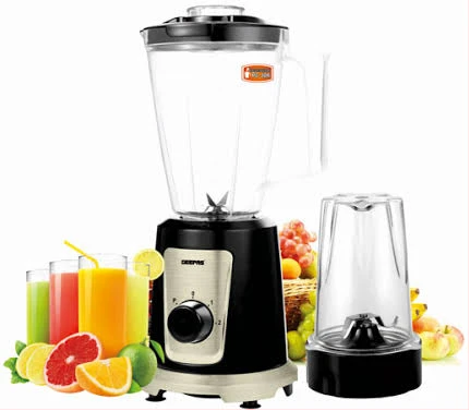 Geepas 550W 2-in-1 Multifunctional Unbreakable Jar Blender GSB44030 - Black