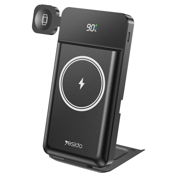Yesido YP69 10000mAh Magnetic Charging USB & Type-C Multi Functional 15W Wireless Charging Power Bank