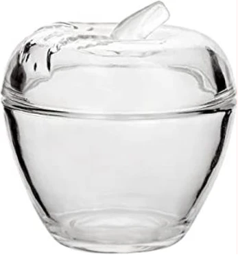 Glass Sugar Bowl Dish - Colorless