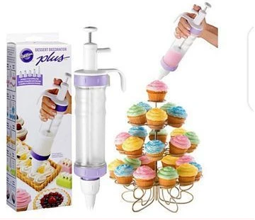 None Dessert Decorator Plus Cake Decorating/Icing Tool Set Multi Color