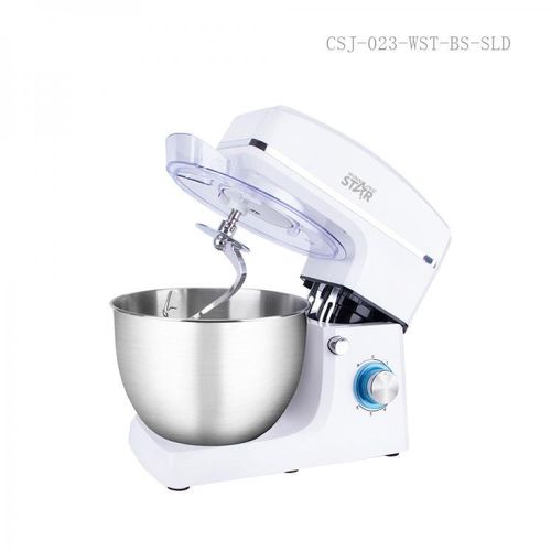 Winningstar 1500W 6 Speeds 8L Tilt-head Electric Stand Mixer Blender With Egg Beater Dough Hook Wire Whip- White