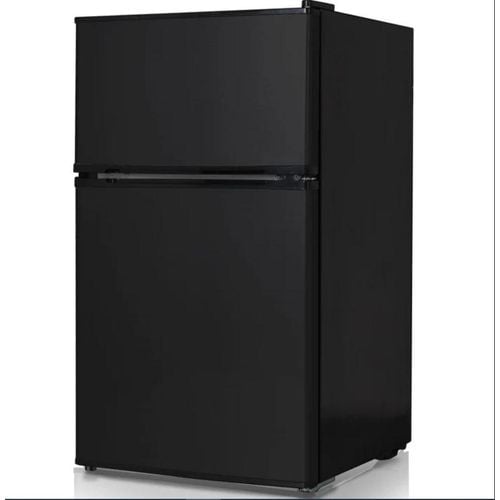 CHiQ 110 L Fridge; Double Door Defrost Refrigerator CTM110DSK3 - Black (3YRs WRTY)