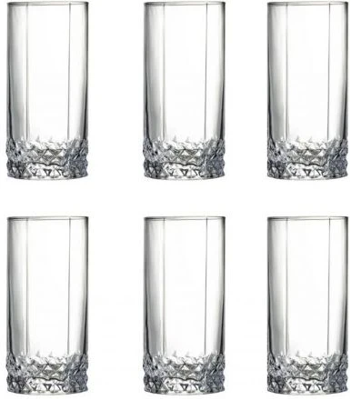 Tango 6 Piece Of Water/Juice Glasses/Tumblers-Colorless