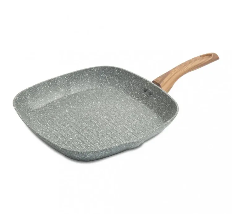 Homeway 28cm Non-Stick Marble Grill Pan - HW3529
