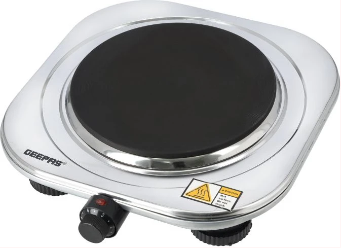 Geepas Stainless Steel Single Hot Plate, Indicator Light, GHP32023
