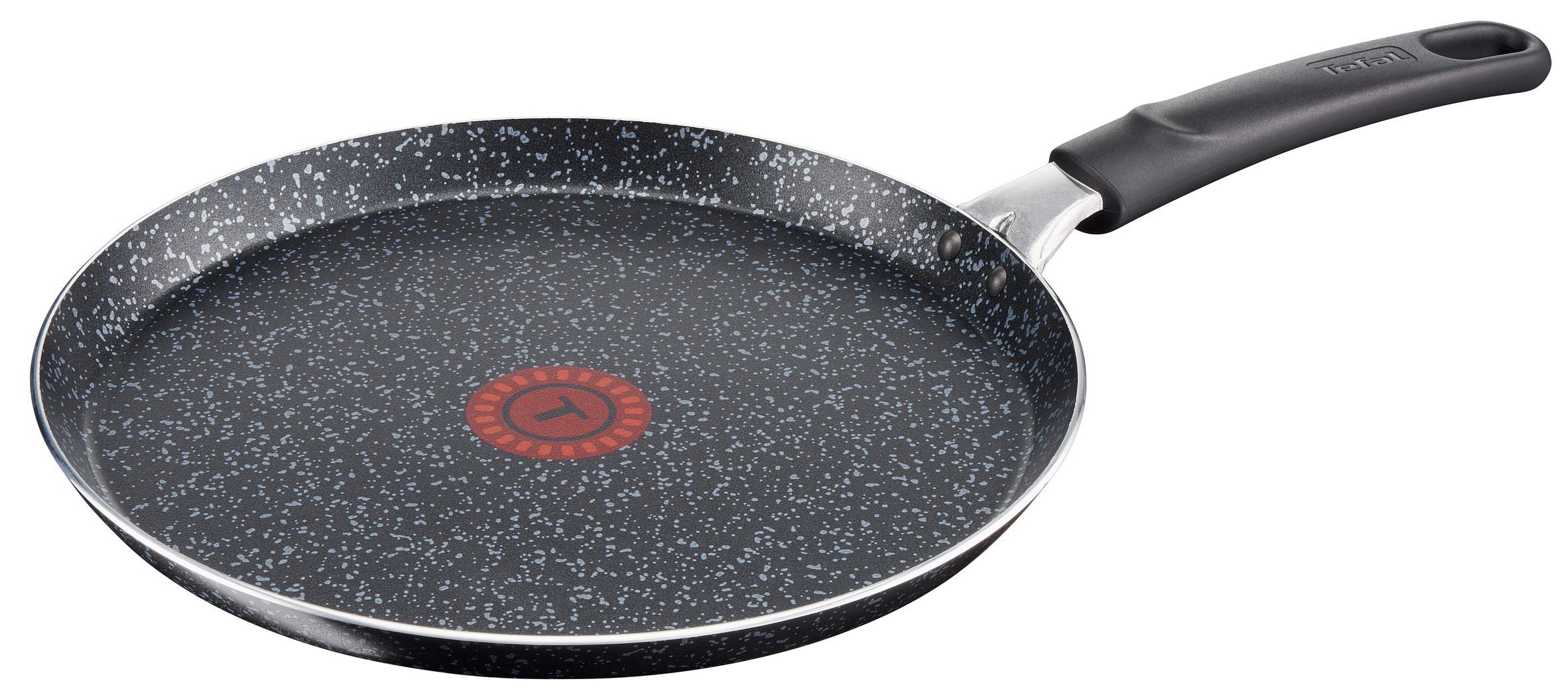 Tefal Origins Crepe Pan 25 cm Speckled Pancake, Roti Bread, Egg,Chapati Frying Pan Black All Heat Sources Except Induction B3701002