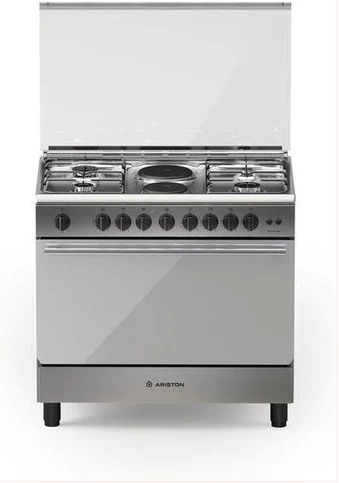 Ariston BAM940 4Gas+2Electric Cooker Gas Oven-90cms, Stainless Steel