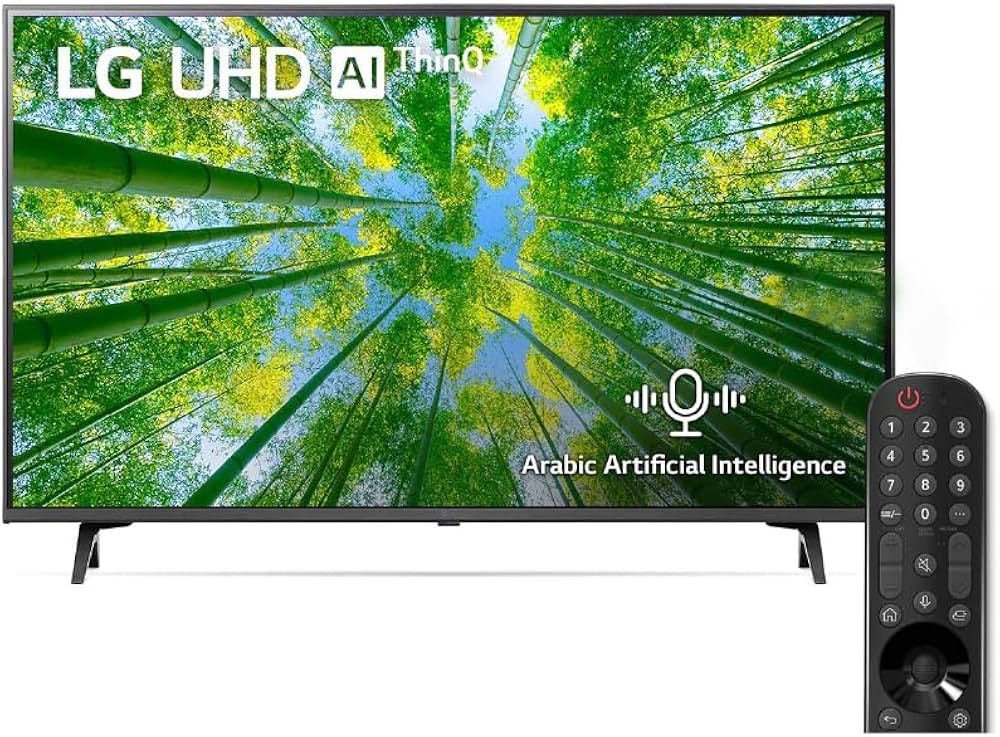 LG 75 Inch UHD 4K TV, UQ8000 Series, Cinema Screen Design 4K Active HDR WebOS Smart AI ThinQ - 75UQ80006LD