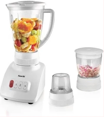 Saachi 3 in 1 with Unbreakable Jar Countertop Blender - NL-BL-4379, White