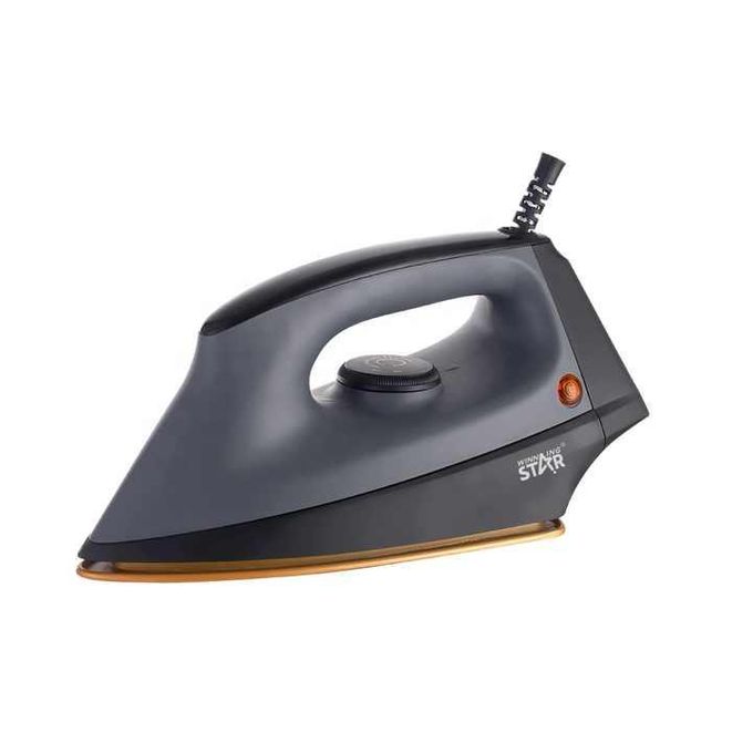 Winningstar Aluminum Heavy Duty Dry Heavy Electric Flat Iron For Clothes- Grey