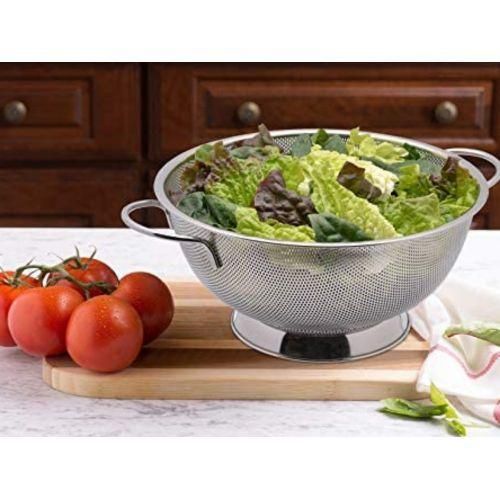 Other 30Cm kitchen Round Stainless Steel Rice,Vegetable Washing Colander Fine Mesh Strainer Drainer Basket With Handles