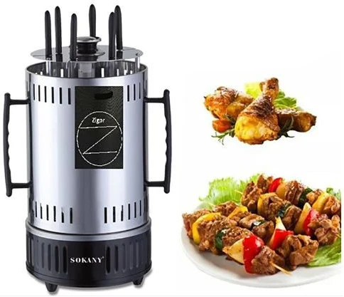 Sokany Fast Grilling Electric Skewers For Making Barbeque-Silver