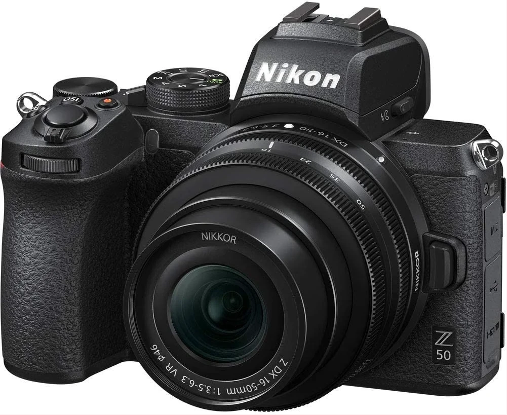 Nikon Z50 with 16-50mm Lens Mirrorless Digital Camera - Black