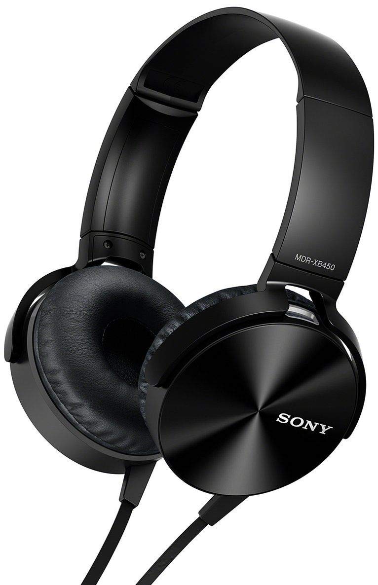 Sony MDR-XB450 On-Ear EXTRA BASS Headphones With Mic (Black)