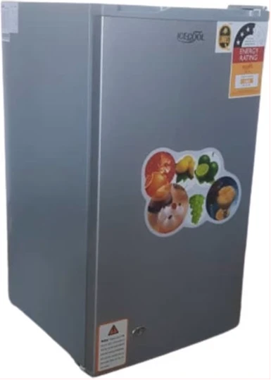 Ice Cool 95l Single Door Fridge - Silver