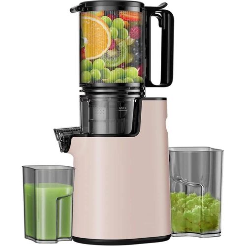 Dsp Commercial Professional Big Mouth Cold Press Juicer Machines Blender, Orange Citrus Fruit Vegetable Juice Hydraulic Slow Masticating Juicer Extractor Self Feeding for Batch Juicing, BPA Free For C