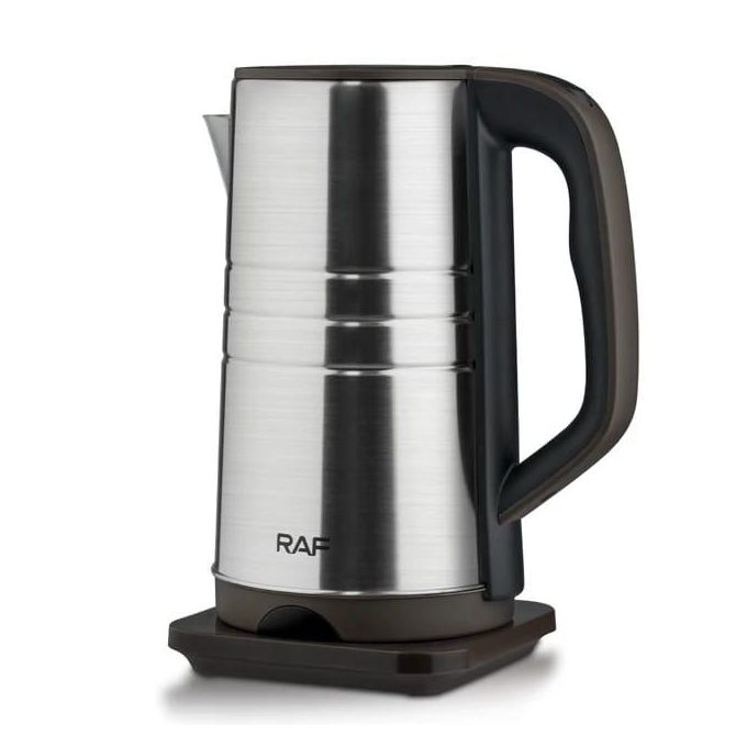 RAF Cross-border Stainless Steel 3.5L Automatic Large Capacity Multi-function Electric Kettle Over Heating Tea Boiler Pot- Silver