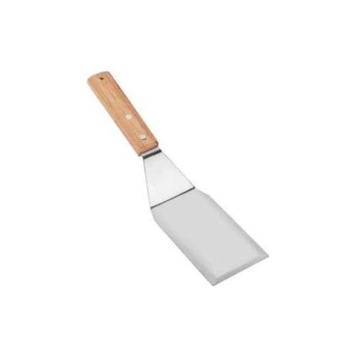 Stainless Steel Spatula, Metal Griddle Spatula, Heavy Duty Spatula Turner With Wooden Handle For Cooking And Grilling