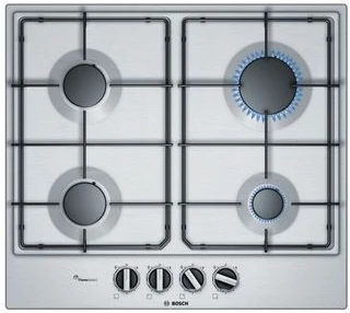 Bosch PCP6A5B80 4 Burner Gas Hob - Silver