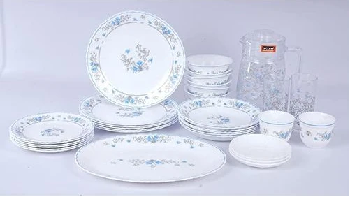 Arcopal 38 Pcs Plates Glasses Cups Bowls Saucers Dinnerware -Multicolor