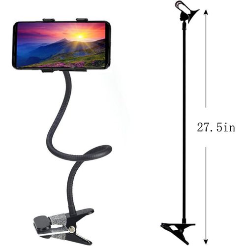 Lazy Bracket Adjustable Long Arm Flexible Gooseneck Universal Mobile Cell Phone Holder Stand