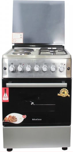 Blueflame BlueFlame S6022ER-P 2 Gas and 2 Electric Hot Plate Cooker - Inox