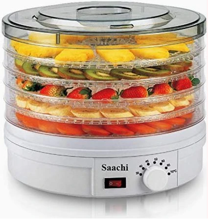 Saachi 5 Tray Fruit, Food Dehydrator - White